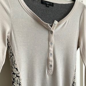 Sanctuary button front Henley tee